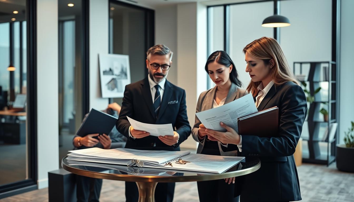 Real estate ownership transfer documents and closing confirmation